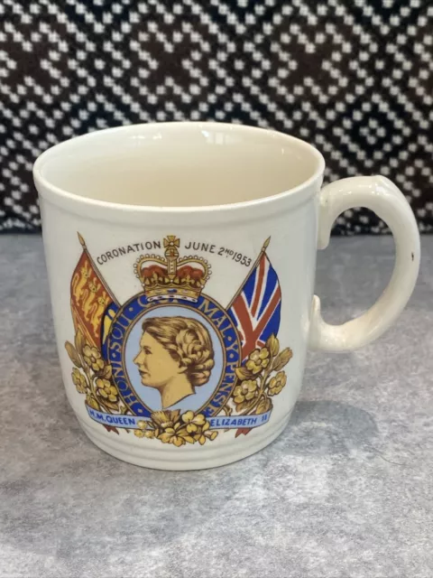 Queen Elizabeth II Coronation Mug
