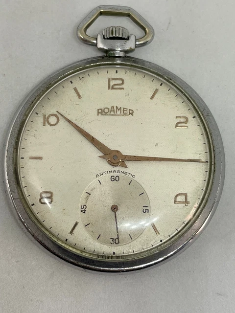Orologio da tasca vintage pocket watch ROAMER movimento MST calibro 293 del 1940