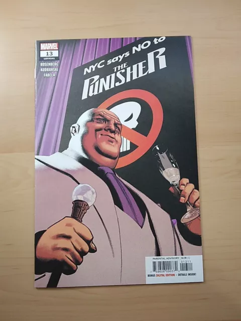 The Punisher #13 (Marvel 2019) Controversial Symbol Issue Kingpin Cover Nm-
