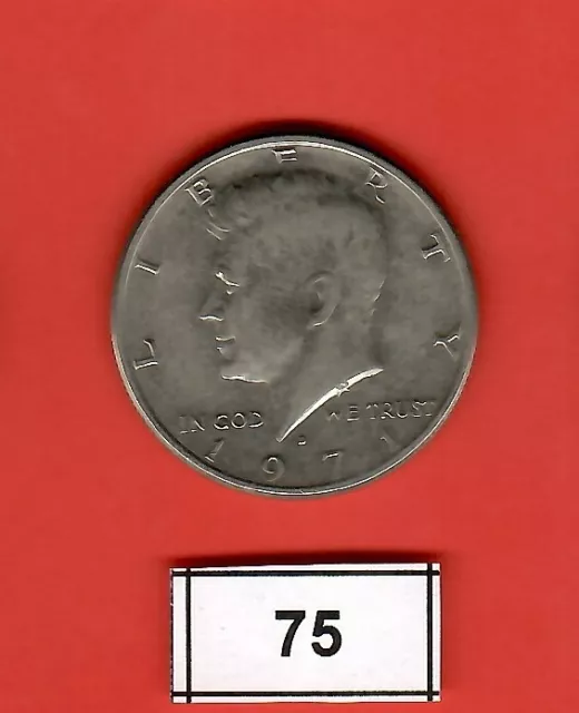 1/2 US-Dollar Münze Kennedy – CuNi / 1971 -D- / [75]