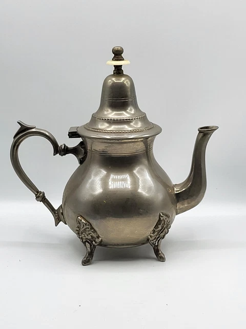 Theière marocaine argentée vintage - Arts de la table