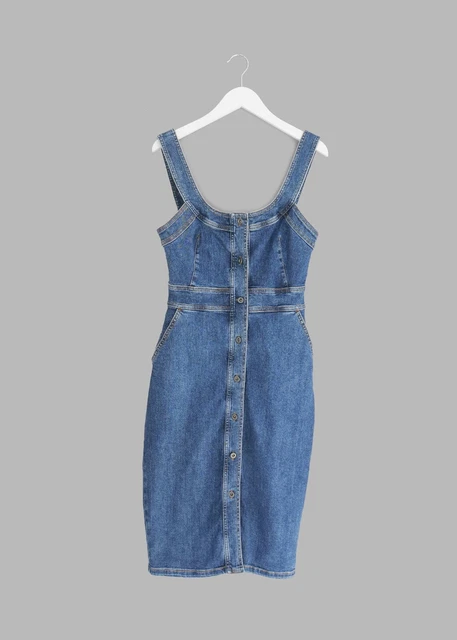 Altri Stories Aderente Jeans Matita Abito -eu 36 UK 8