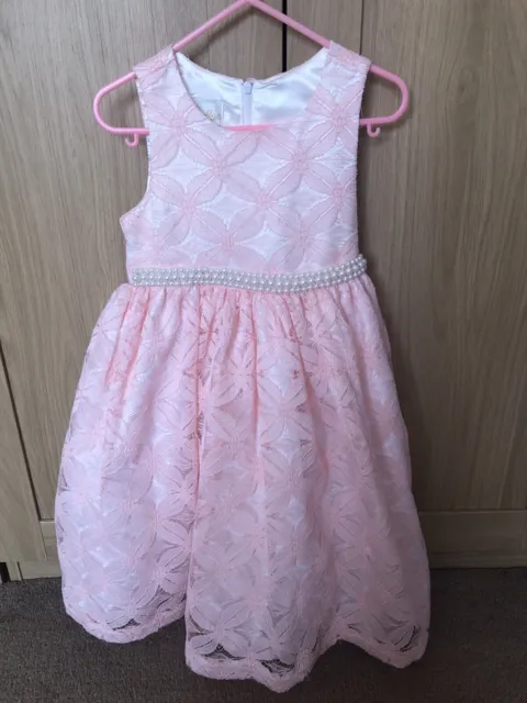 Girls special occasion dress & headband age 3-5y wedding, flowergirl, bridesmaid