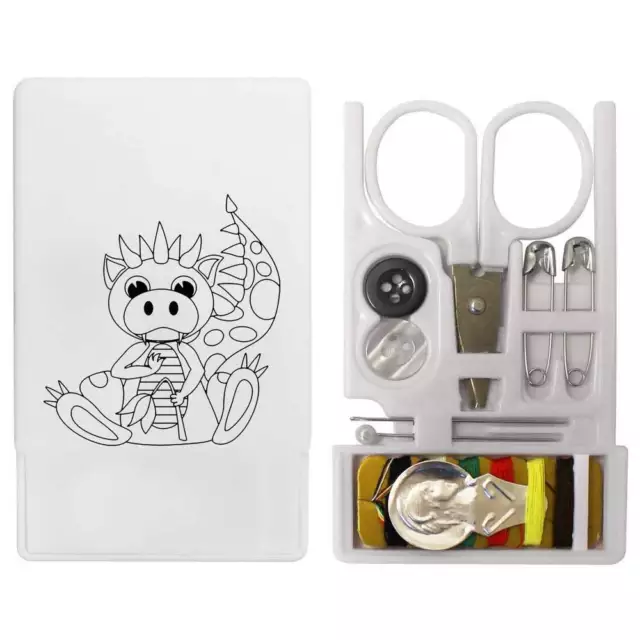 'Dragon Holding Flower' Mini Travel Sewing Kit (SE00018708)