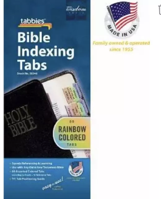 Rainbow Bible Indexing Tabs Old & New Testament