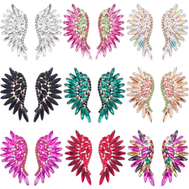 Feather Wing Shape Stud Earrings Ear Piercing Jewelry Angel Wings Earrings