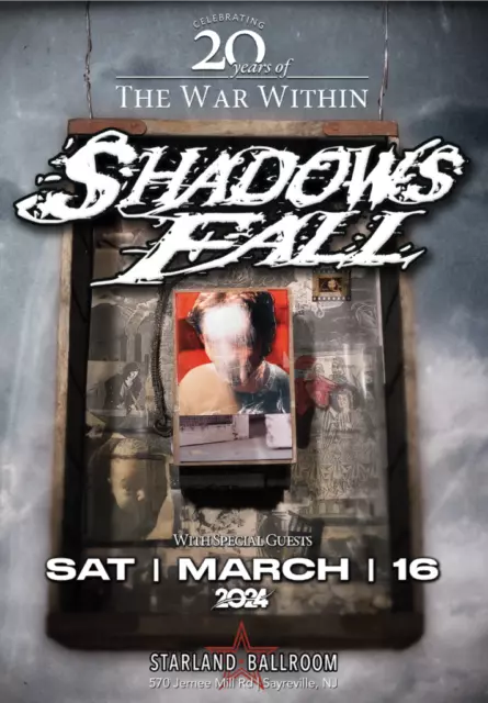 Shadows Fall - Tour 2024 Poster / 4 Size / 12"x18" 16"x24" 24"x36" 32"x48"