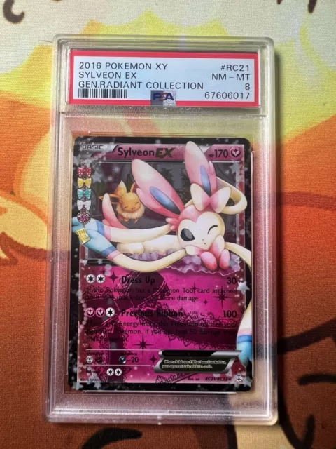 Pokemon TCG Generation 2016 sylveon ex 	#rc21	PSA	8