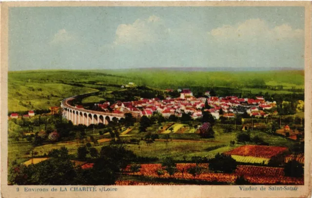 CPA AK Env. de La CHARITÉ-sur-LOIRE - Viaduc de St-SATUR (457303)