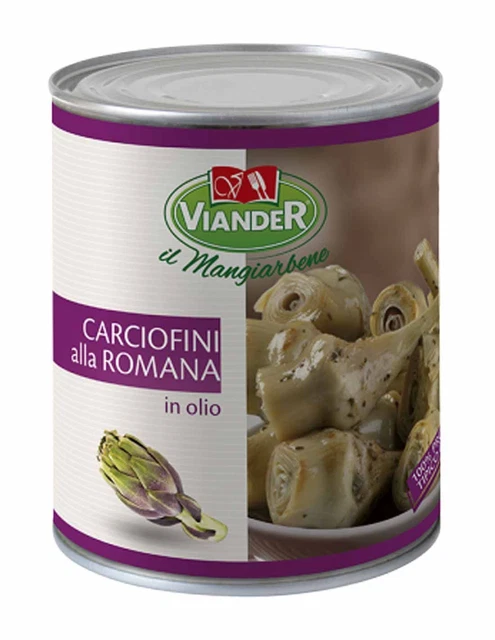 Viander - Carciofi alla romana con gambo da 2500g pronti a cuocere