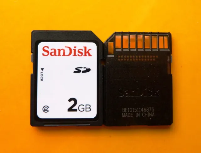 2 GB SanDisk Secure Digital (SD) tarjeta de memoria SDSDAA-002G