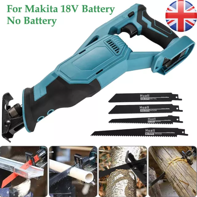 Cordless DJR186Z Makita 18V LXT Brushless Reciprocating Saw Body Variable Speed