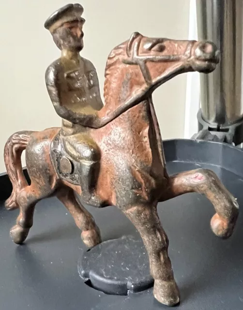 Vintage Grey Iron G38 Mounted U.S. Cavalry Officer