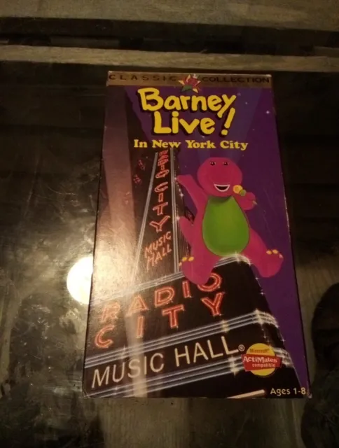 BARNEY - LIVE In New York City (VHS, 1994, Classic Collection) $13.50 ...