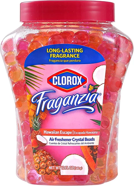 Clorox Fraganzia Crystal Beads Air Freshener in Hawaiian Escape | Long Lasting R