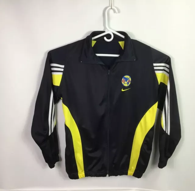 Nike Soccer Jacket Club America Polyester Windbreaker Blue Zip-up Mens Size L