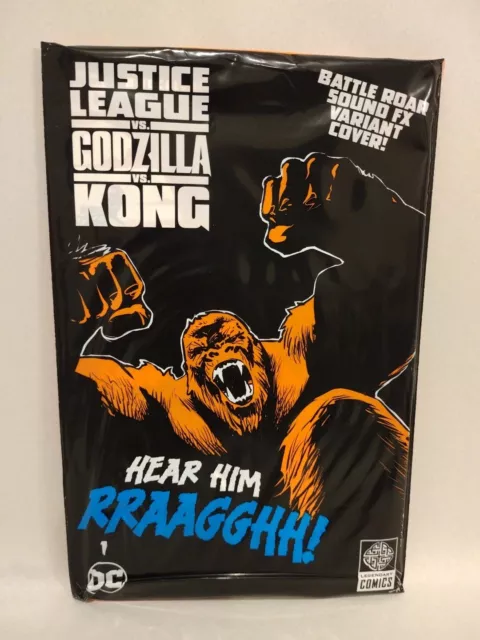 Justice League vs Godzilla vs Kong #1 (2023) DC Kong Battle Roar Sealed New