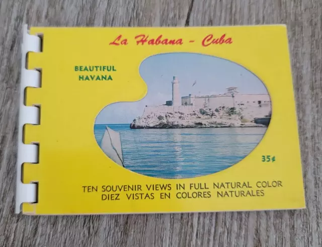 Vtg Album de La Diez Vistas en Colores La Habana Cuba Havana Photo Travel Book