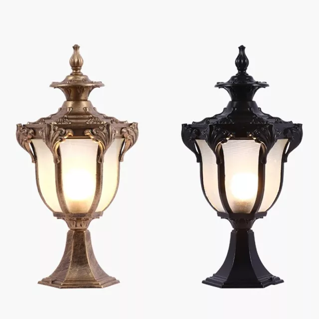 Yard Pillar Light Outdoor Pillar Lamp Garden Post Lights Bar Glass Wall Lighting