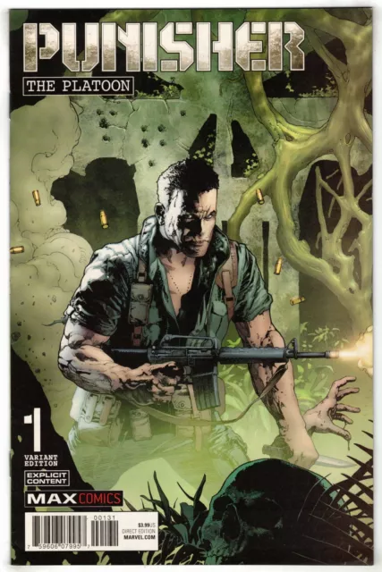 Punisher Platoon #1 1:50 Andy Brase Variant Marvel MAX 2017 VF/NM
