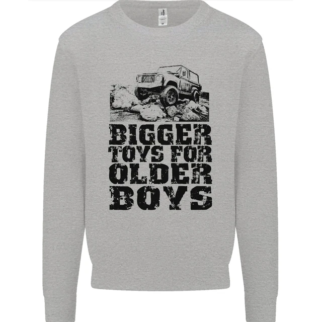 Bigger Toys Older Boys Off Roading Road 4x4 Mens Sweatshirt Jumper