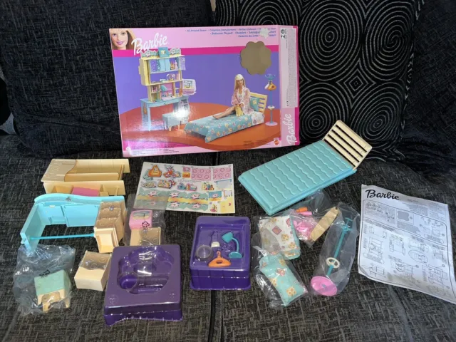 Vtg Barbie Mattel All Around Home Play set Boxed Complete Used