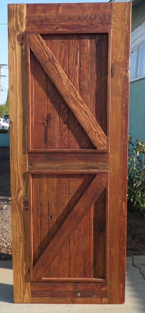 Rustic reclaimed lumber U choose size BARN door Farmhouse w/ rail system