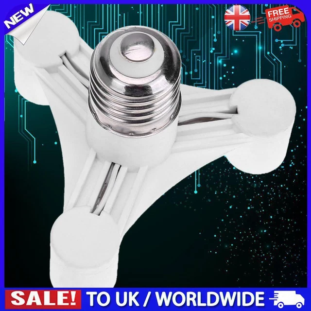 NEW E27 TO E14 Bulb Light Socket Adapter Splitter Screw Induction Lamp