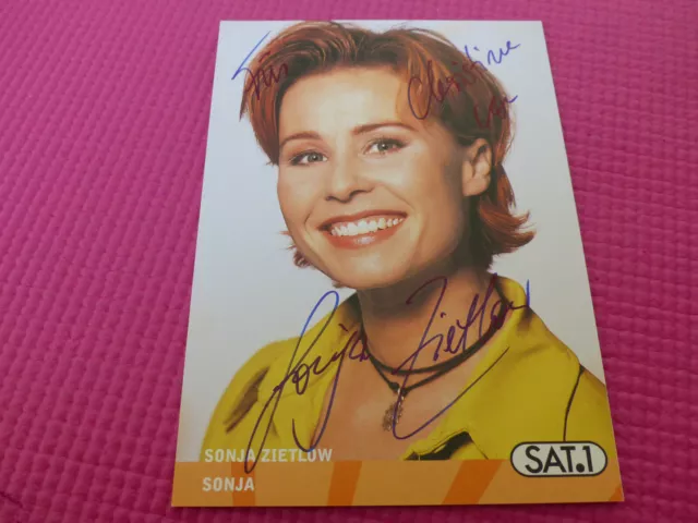 SONJA ZIETLOW Autogramm signiert auf 10x15 cm SONJA Autogrammkarte