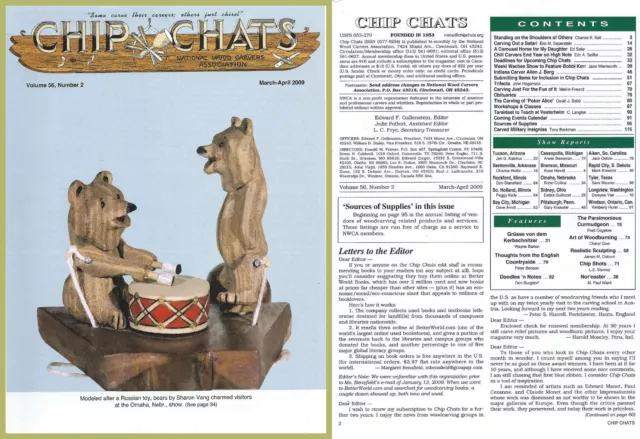 Chip Chats Magazin der National Woodcarvers Association... März-April 2009 (o)