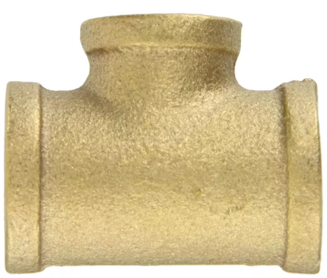 Anderson Metals - 38106-121208 38106 Red Brass Pipe Fitting, Reducing Tee 2