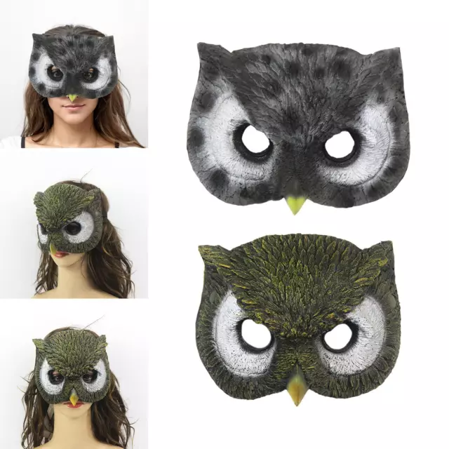 3D Owl Masks Bird Masks Cosplay Costume Accessories Half Face Mask Eyemask for