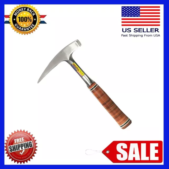Estwing Rock Pick - 22 oz Geological Hammer with Pointed Tip & Genuine Leather -