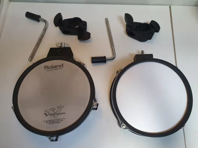 Roland V-Drums PD-80 Snare Tom Drum + generisches Pad + L-Stange & Klemme / Halterung PAAR