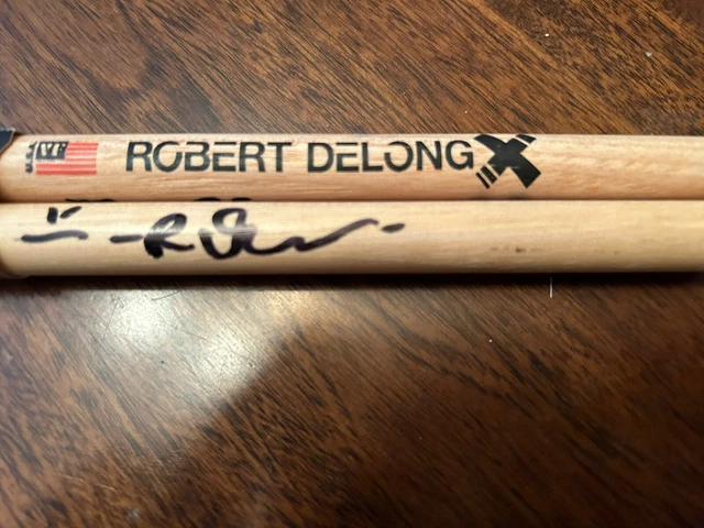 Robert Delong Signed Drumsticks Robert Delong Signed Drumsticks