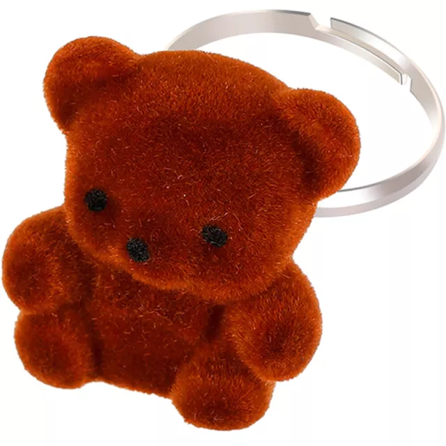 Plush Bear Ring Kawaii Rings for Girls Open Teen Animals Cute