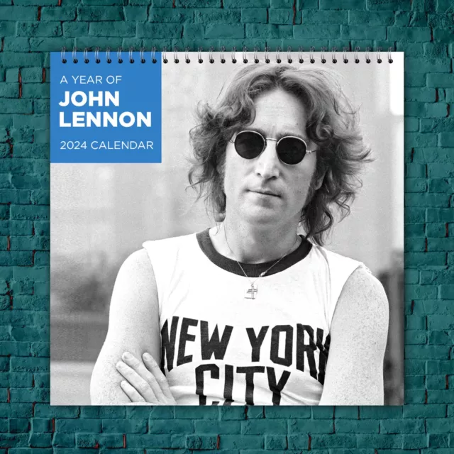 JOHN LENNON CALENDAR 2024 Celebrity Calendar John Lennon 2024 Wall