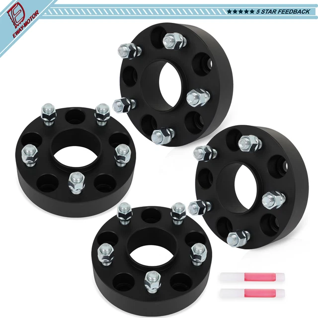 FOR JEEP WRANGLER JL Grand Cherokee WK2 (4) 1.5" 5x5 Hubcentric Wheel