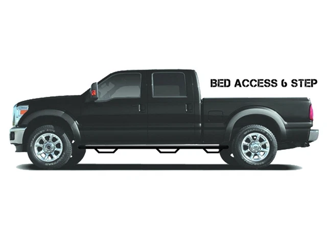 N-Fab F09100QC-6 Wheel To Wheel Nerf Step Bar w/Bed Access Fits 09-14 F-150
