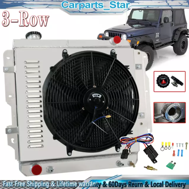 Fit 1987-2006 Jeep Wrangler YJ TJ LJ 4.0 AT MT 3-Row Radiator Shroud Fan Relay