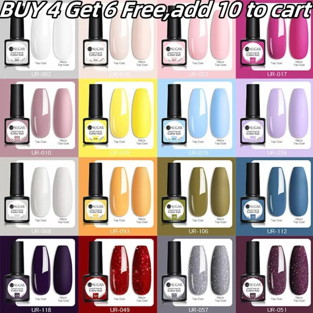 UR SUGAR 130 Colors Nail Gel Polish Soak Off UV LED Base Top Coat Nail Varnish