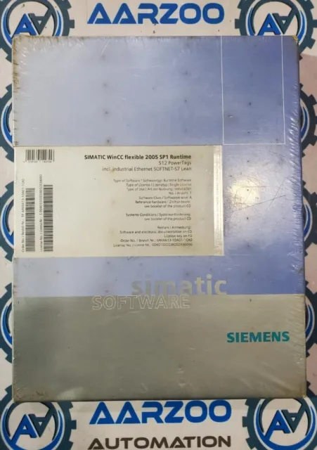 Siemens Simatic WinCC Software flexible 2005 SP1 Runtime 6AV6613-1DA01-1CA0
