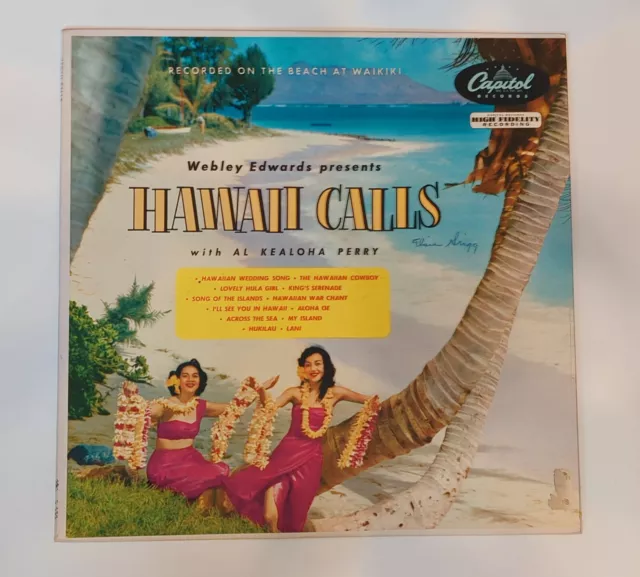 Hawaii Calls 33 Rpm Record 1954 Webley Edwards