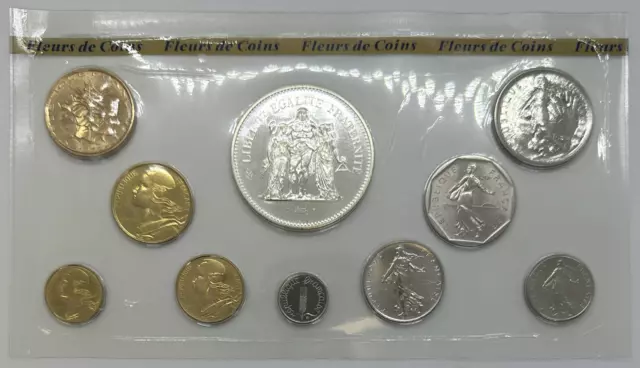 FRANCE - Coffret FDC 1979 - La Monnaie de Paris // Série FLEURS DE COINS 3