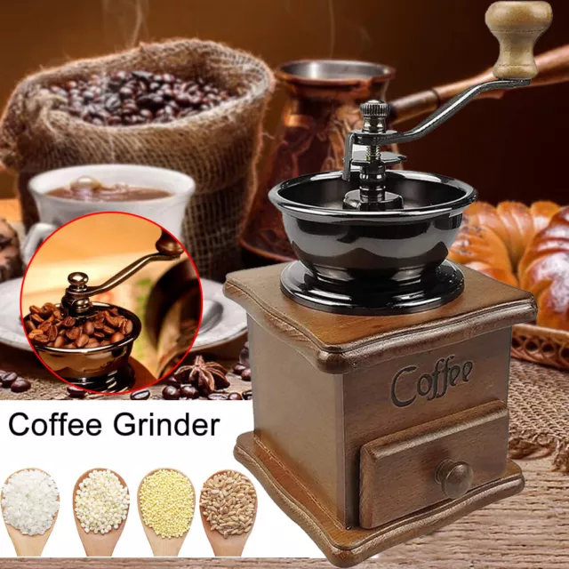 Manual Coffee Grinder Wooden Coffee Grinder Coffee Bean Grinder Hand Coffee Mill