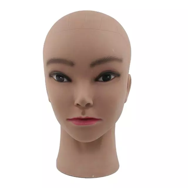 Bald Famale Mannequin Head Model Brown   Making Eyeglasses Hair Display