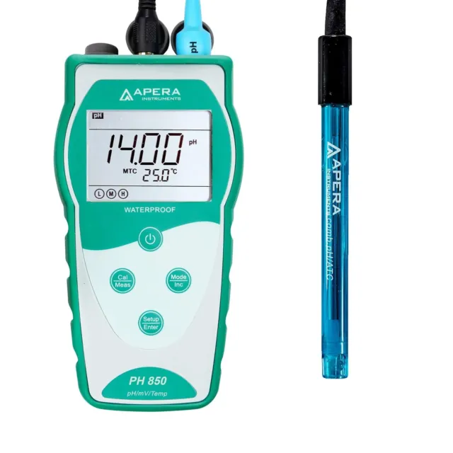 Apera Instruments Value Series PH850 Portable Handheld pH Meter Kit (AI5510) pH