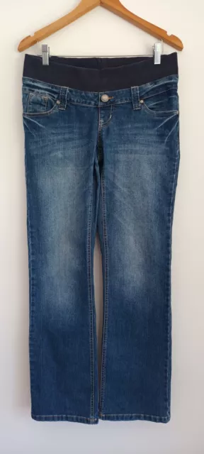 PATCH Ladies Blue Denim Maternity Jeans Size XS Great Condition