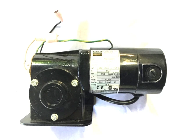 Bodine Electric 24A2BEPM-3F Gear Motor, 24VDC, 20:1 Ratio, 90 RPM