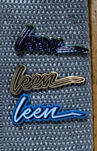 Leen Customs script pins - 3 total